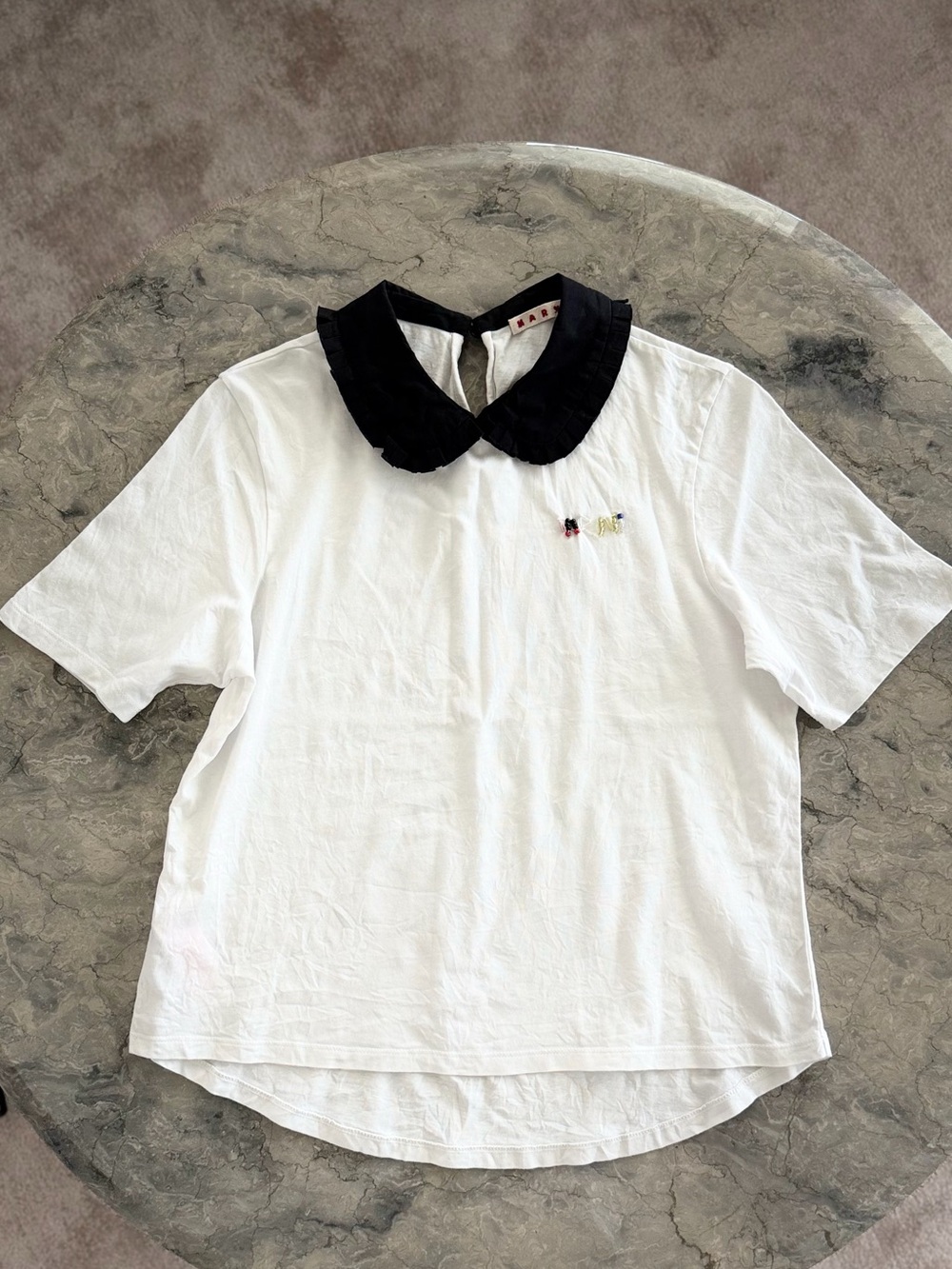 Marni Kids Girl White Cotton Tee 14years